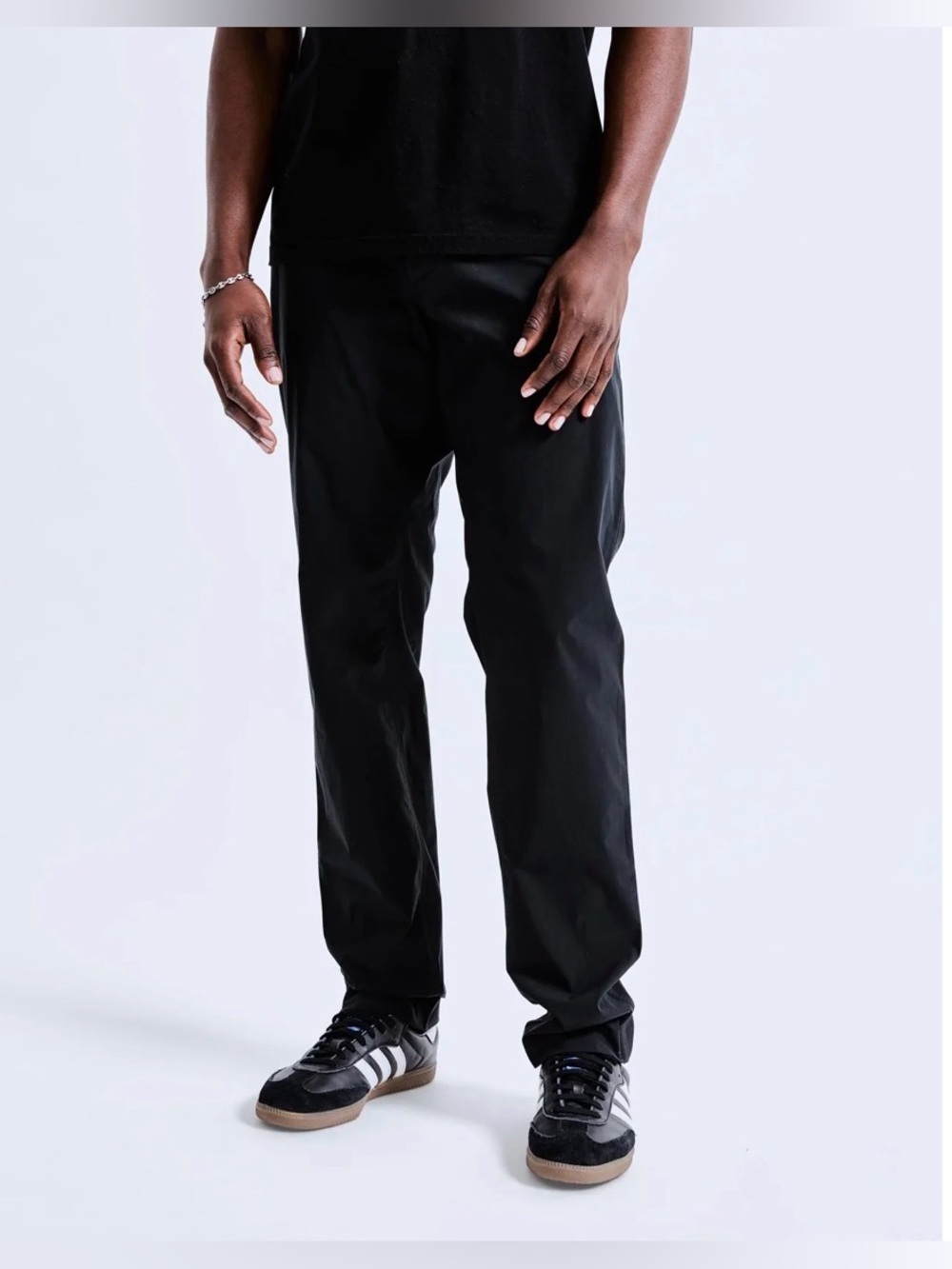 Reigning Champ Solotex Slim Fit Trousers 32 Black NWT Men’s Performance Pants